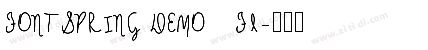 FONTSPRING DEMO   Fl字体转换
